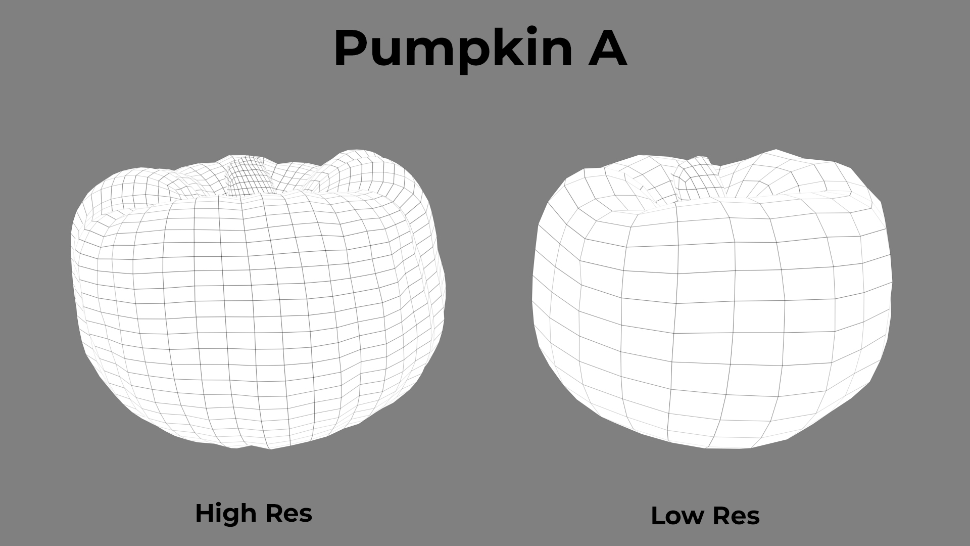 Pumpkin A Wireframe