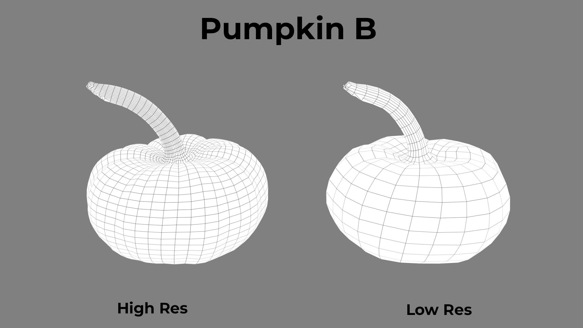 Pumpkin B Wireframe